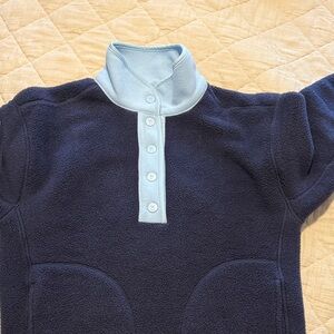 Dudley Stephens Navy and Light Blue Fleece Top